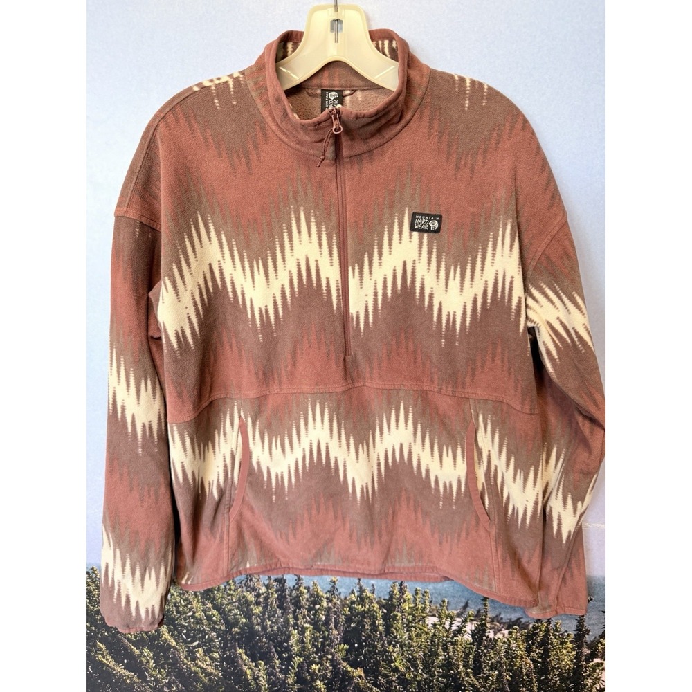 Mountain Hardwear Pullover Womens L Sherpa Fleece 1/2 Zip Aztec